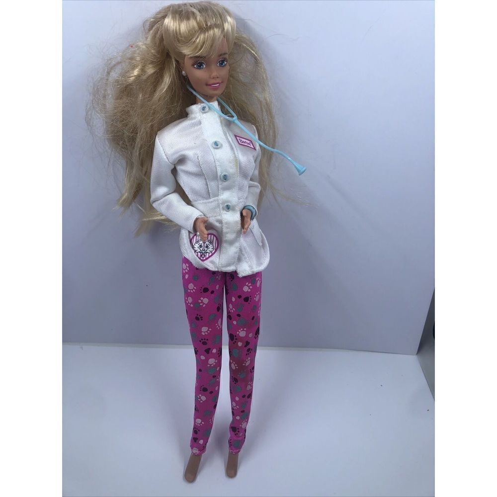 1996  Mattel Barbie PET DOCTOR Fashion Doll Vet Veterinarian - No Accessories